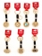Автомоблиьные брелоки Fashion Jewelry (золотого цвета)  оптом 2