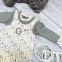 Комплект одежды из 2 предметов для новорожденного (кофточка, полукомбинезон) Bebika, натуральный хлопок (20/16-1) 2