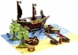 Анимационная студия Пиратский корабль StikBot Movie Set Pirate Scene 1
