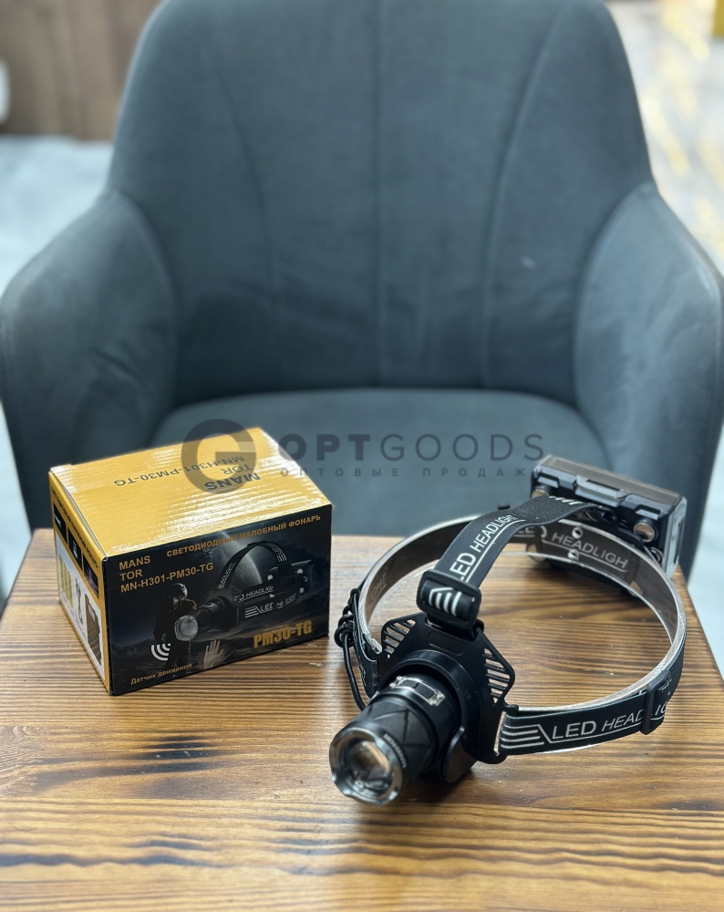 Фонарь налобный MN-H-301-PM30-TG оптом