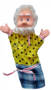 Кукла мягконабивная (кукла-перчатка) для кукольного театра Би-Ба-Бо “Дед” (5-С-37), 300 мм