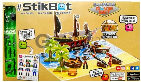 Анимационная студия Пиратский корабль StikBot Movie Set Pirate Scene