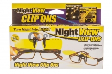 Антибликовые очки для водителей Night View Clip Ons   оптом