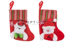 Рождественский носок для подарков  оптом