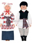 Сувенирная кукольная пара “Белорусы. Могилевский строй” (12-С-8), в инд. коробке, 300 мм