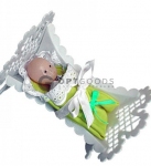  Кукла-малыш полиэтиленовая “Малыш в кроватке” (9-С-7), 100 мм