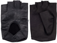 Перчатки женские без пальцев, из натуральной кожи, без подкладки (модель 883), 1 сорт
