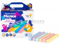 Набор цветных мелков Genio Kids MLM60, 60 шт., 6 цветов, 370 г