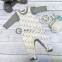 Комплект одежды из 2 предметов для новорожденного (кофточка, полукомбинезон) Bebika, натуральный хлопок (20/16-1)